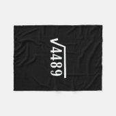 Vierkantswortel 67 Jaar Oude Cadeau Grappige Leraa Fleece Deken (Voorkant (Horizontaal))