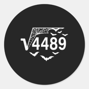 Vierkantswortel 67 Meme 6 7 4489 Jargon Wiskundele Ronde Sticker
