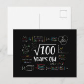 Vierkantswortel van 100 10de Verjaardag 10 Jaar Ou Feestdagenkaart (Voorkant / Achterkant)