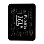 Vierkantswortel van 121 11e verjaardag 11 jaar oud magneet (Verticaal)