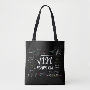 Vierkantswortel van 121 11e verjaardag 11 jaar oud tote bag