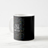 Vierkantswortel van 256 16e 16 Wiskunde bday Koffiemok (Voorkant links)