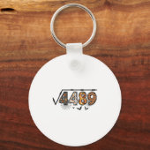 Vierkantswortel Van 4489 Grappige Halloween 67 Mem Sleutelhanger (Voorkant)