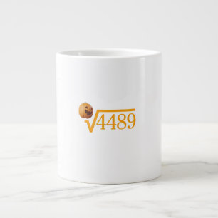 Vierkantswortel van 4489 koffiemok grote koffiekop