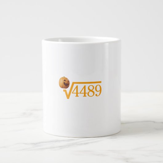 Vierkantswortel van 4489 koffiemok grote koffiekop (Voorkant)