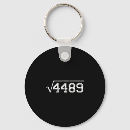 Vierkantswortel Van 4489 Slang Wiskunde Docent Zes Sleutelhanger (Voorkant)