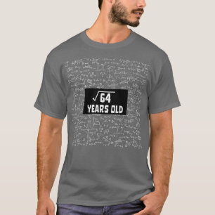 Vierkantswortel van 64 8e Verjaardag 8 Jaar Oud Wi T-shirt