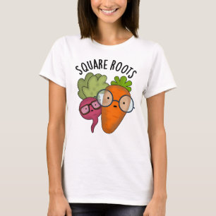Vierkantswortels Grappige Wiskunde Pun T-shirt