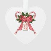 Vierkerst kerstsnoeprietennaam Acrylornament Ornament (voorkant)