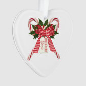 Vierkerst kerstsnoeprietennaam Acrylornament Ornament (voorkant)