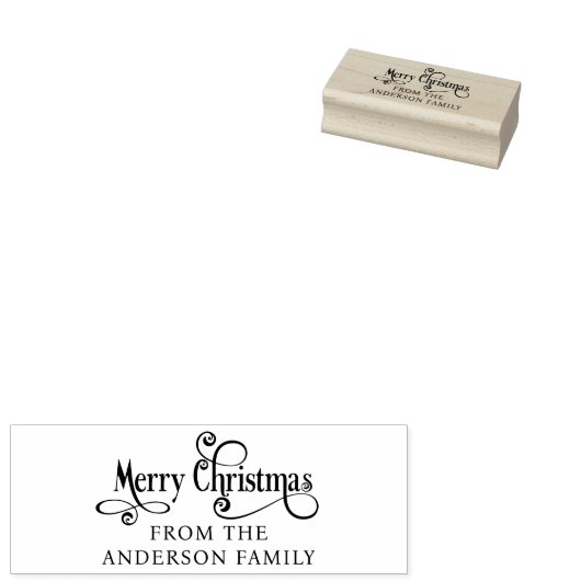 Vierkerst Klantspecifieke Rubber Stempel (Gestempeld)
