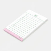 Vierklaver geluks dagelijkse checklijst post-it® notes (Schuin)