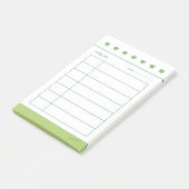 Vierklaver geluksweekplannen post-it® notes (Schuin)