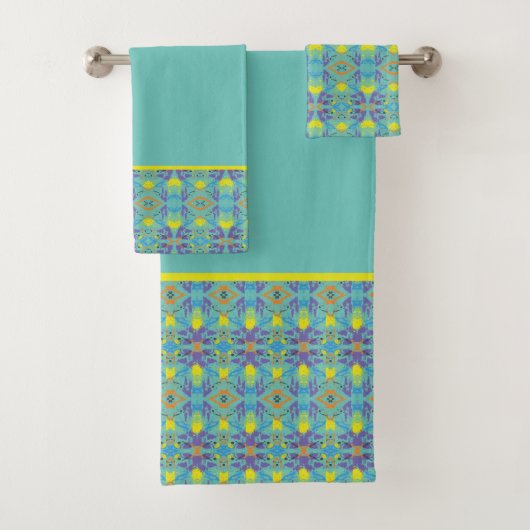 Vierkleurenset badhanddoeken bad handdoek (Insitu)