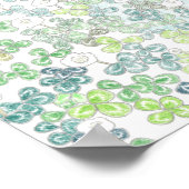 vierledige klaver en witte klaver 四 ク つ  葉  ,  ,   poster (Hoek)