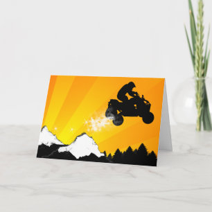 vierlingen. oranje zonsondergang feestdagen kaart