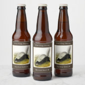 Vierluiken van Audubon van Skunk (Texan Skunk) Bier Etiket (Flessen)