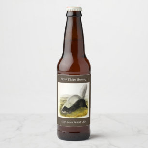Vierluiken van Audubon van Skunk (Texan Skunk) Bier Etiket
