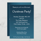 Viermaal7 Blue XMAS Tree-kerstfeest Kaart (Voorkant / Achterkant)