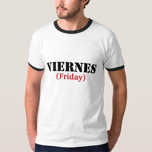 VIERNES (vrijdag) T-shirt (Voorkant)