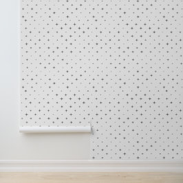 Vierpunts sterrenontwerp behang