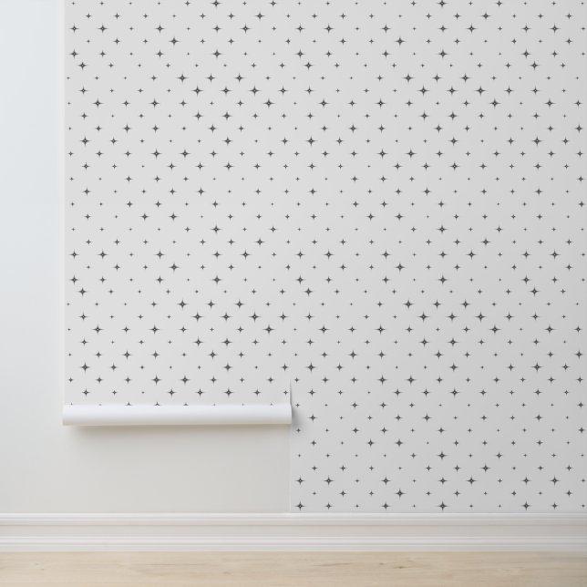 Vierpunts sterrenontwerp behang (Applicatie)