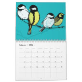 vierroeping-vogels, maart 2011 - februari 2012 kalender (Feb 2026)