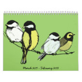 vierroeping-vogels, maart 2011 - februari 2012 kalender (Hoes)