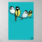 vierroofvogels poster (Voorkant)