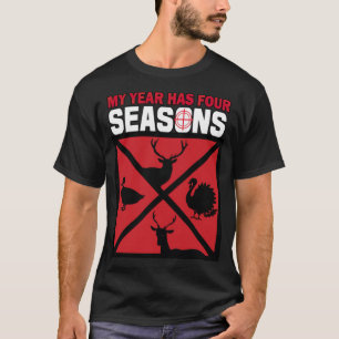 Vierseizoensdierjager Deer Turkey Duck Hunting T-shirt