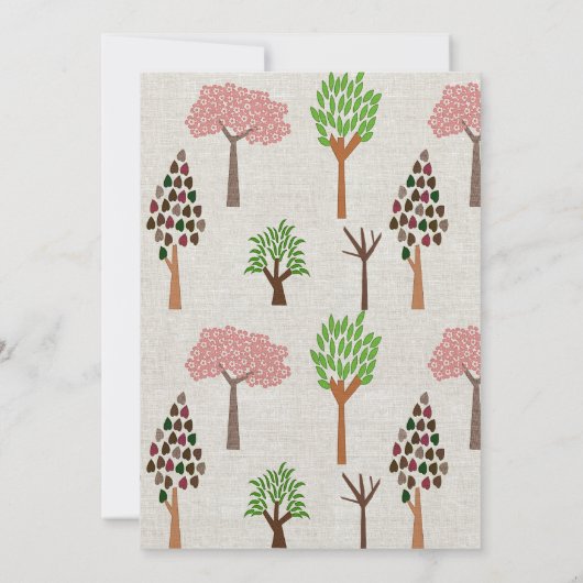 Vierseizoensuitnodiging voor de behandeling van al kaart (Achterkant)