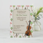 Vierseizoensuitnodiging voor de behandeling van al kaart (Staand voorkant)