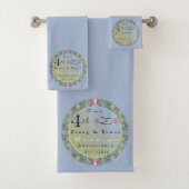 Vierste Jubileum Floral Towel Bad Handdoek (Insitu)