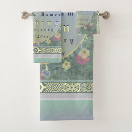 Vierste Jubileum Floral Towel Bad Handdoek