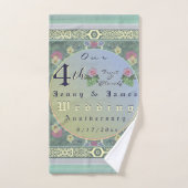 Vierste Jubileum Floral Towel Bad Handdoek (Handdoek)