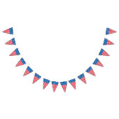 Vierste juli sterren en stripesbanner vlaggetjes (Alle)