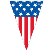 Vierste juli sterren en stripesbanner vlaggetjes (Derde vlag)