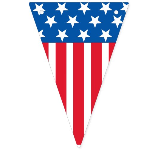 Vierste juli sterren en stripesbanner vlaggetjes (Tweede vlag)