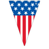 Vierste juli sterren en stripesbanner vlaggetjes (Eerste vlag)
