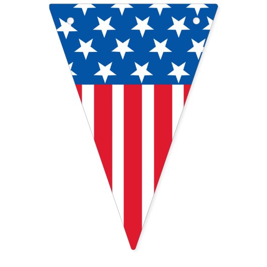 Vierste juli sterren en stripesbanner vlaggetjes (Eerste vlag)