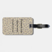 Viertextuur Bagagelabel (Achterkant horizontaal)