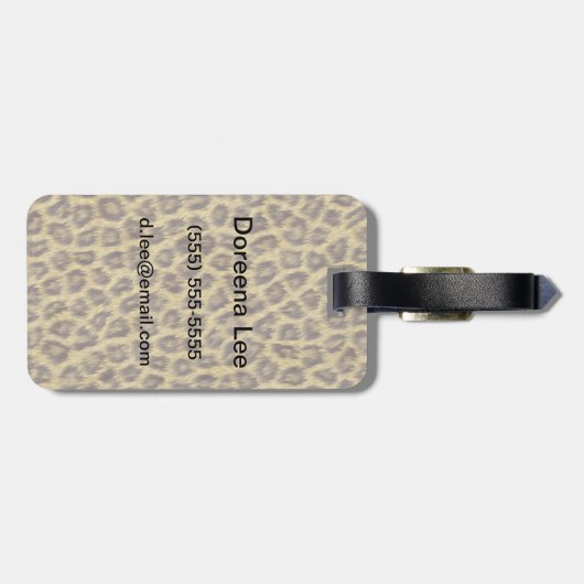 Viertextuur Bagagelabel (Achterkant horizontaal)