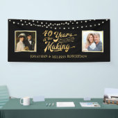 Viertiende Jubileum Koord lichten dan & nu Foto's Spandoek (Beurs)