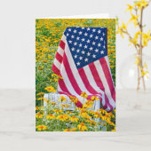 Viertiende juli verjaardagsvlag in geel zuivelveld kaart (Gele Bloem)