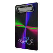 Viervoudige geometrische golf mini klembord (Angled2)