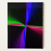 Viervoudige Geometrische Golflijnspiraalplanner Planner (Achterkant)