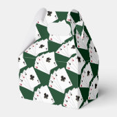 Viervoudige speelkaartenpatroon Gable Favor Box Bedankdoosjes (Achterkant)