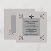 Viervoudige Uitnodiging (Voorkant / Achterkant)