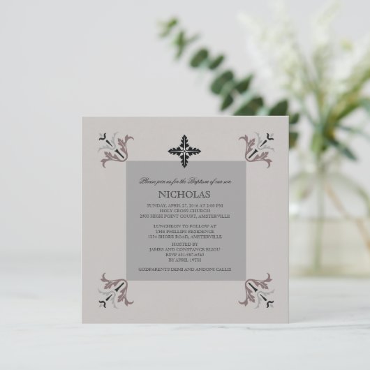 Viervoudige Uitnodiging (Staand voorkant)