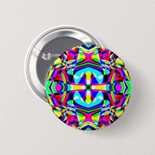 vierwegcaleidoscoop ronde button 5,7 cm (Voorkant /achterkant)